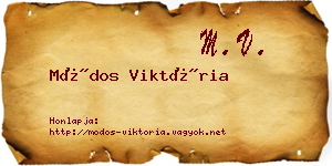 Módos Viktória névjegykártya