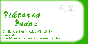 viktoria modos business card
