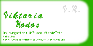 viktoria modos business card